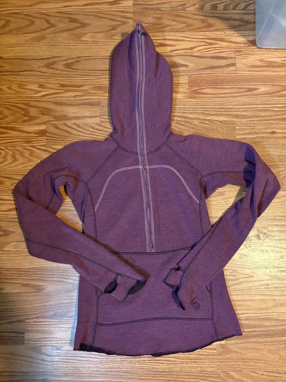 Women’s Purple Hooded Quarter-Zip hoodie - Mountain Hardwear. Size XS
